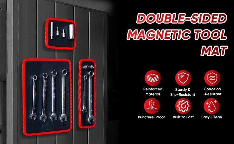 Transform Your Workspace with the Ultimate Magnetic Tool Parts Mat Set! 🛠️