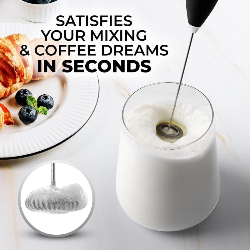 🔥Hot Sale 49% OFF-Milk Frother Handheld With Stand(Various collection colors)