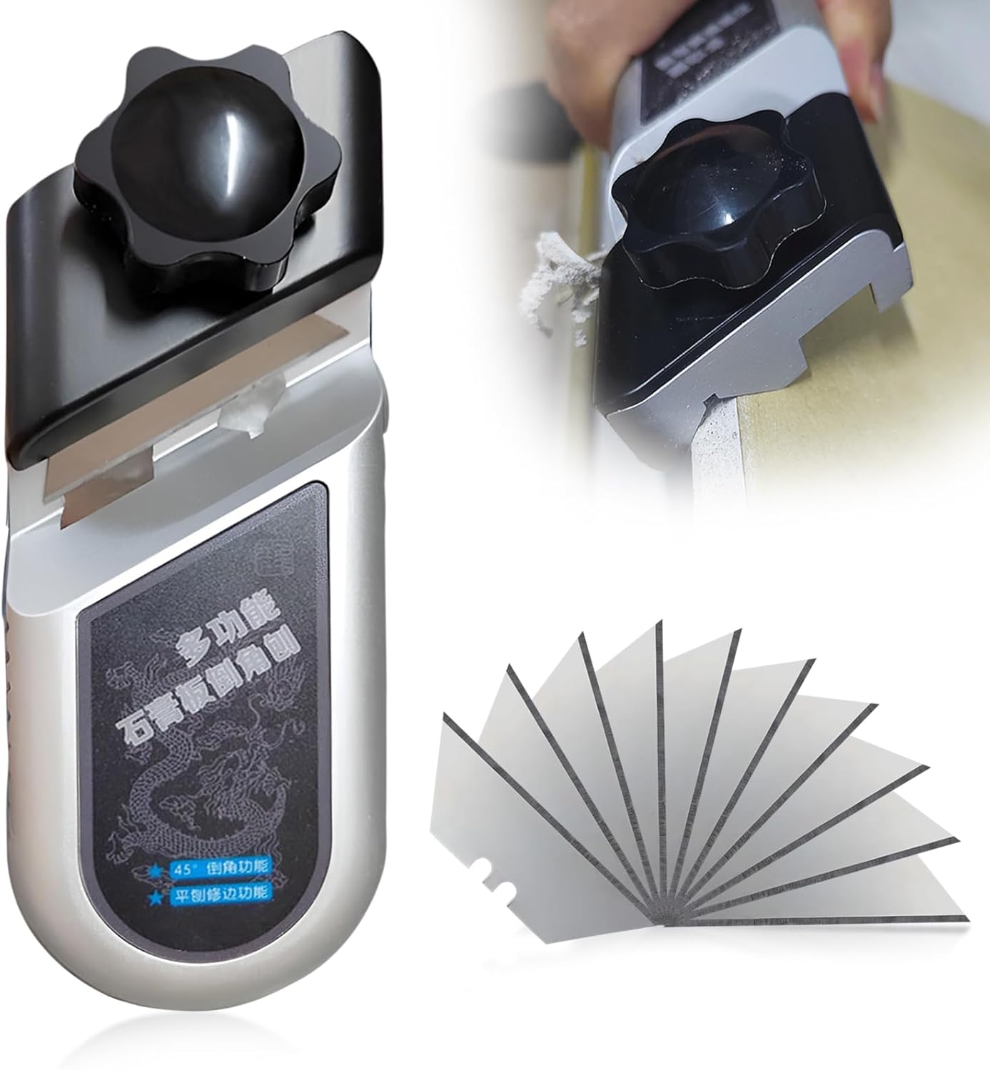 V-shaped chamfering manual wood planer