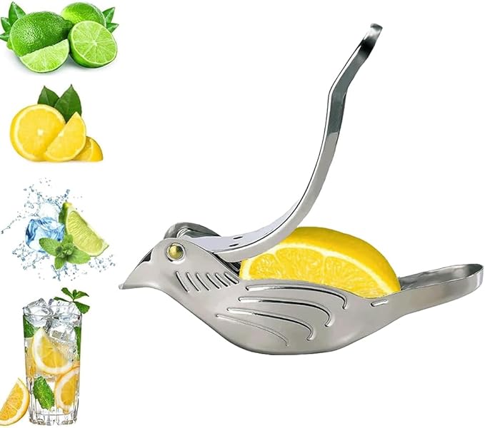 Elegant Bird-Shaped Stainless Steel Lemon Squeezer – Portable, Durable, and Perfect for Fresh Citrus Juice Anytime