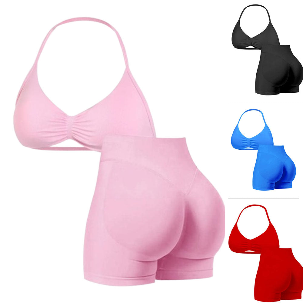 Halter Top & Impact Short Set🔥Last Day 49% OFF