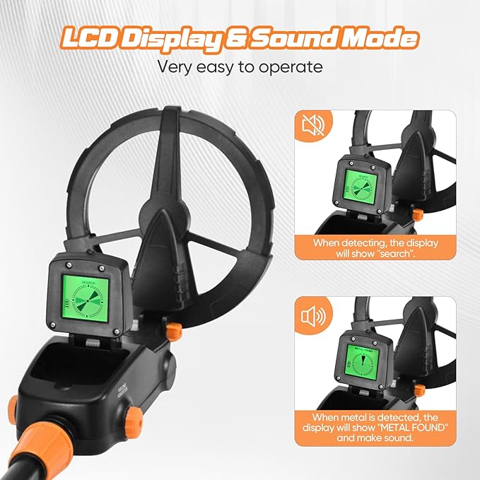 Professional Metal Detector | Lightweight, Waterproof, and High Sensitivity for All Treasure Hunters
