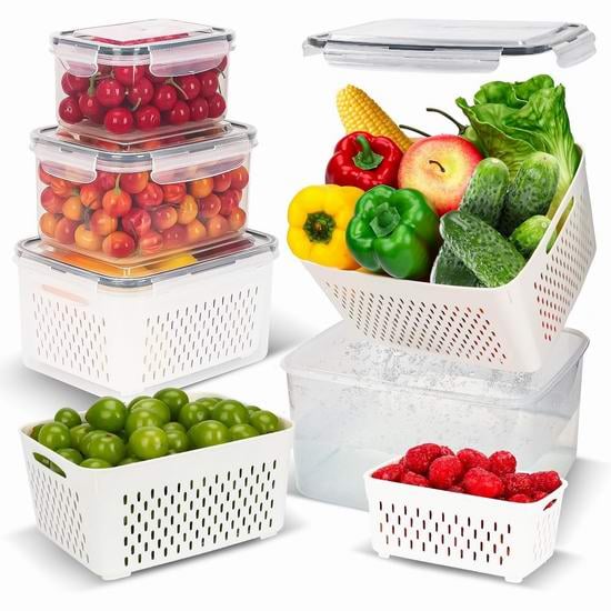 Food Storage Containers for Refrigerator Organization(3-7 PCS)