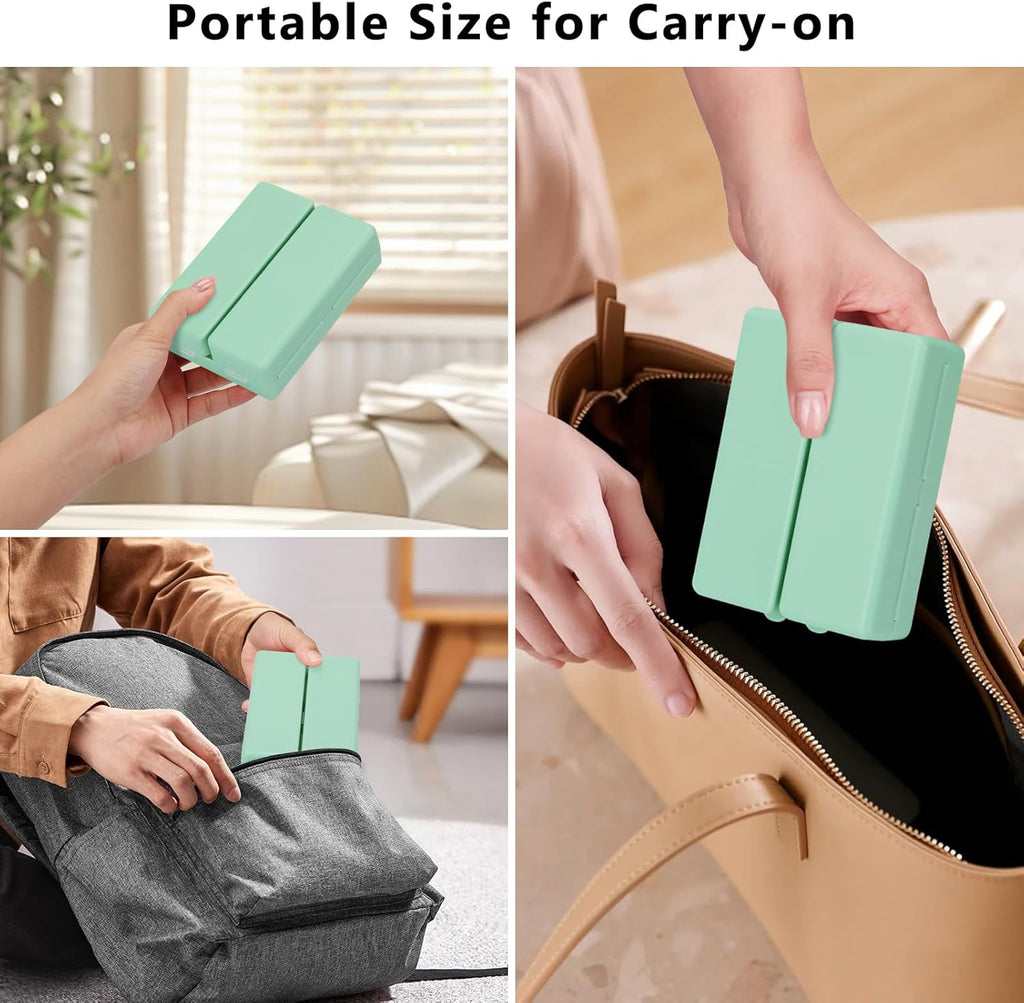 💊 Two-Piece Daily Pill Box Set – Foldable, Magnetic & Portable