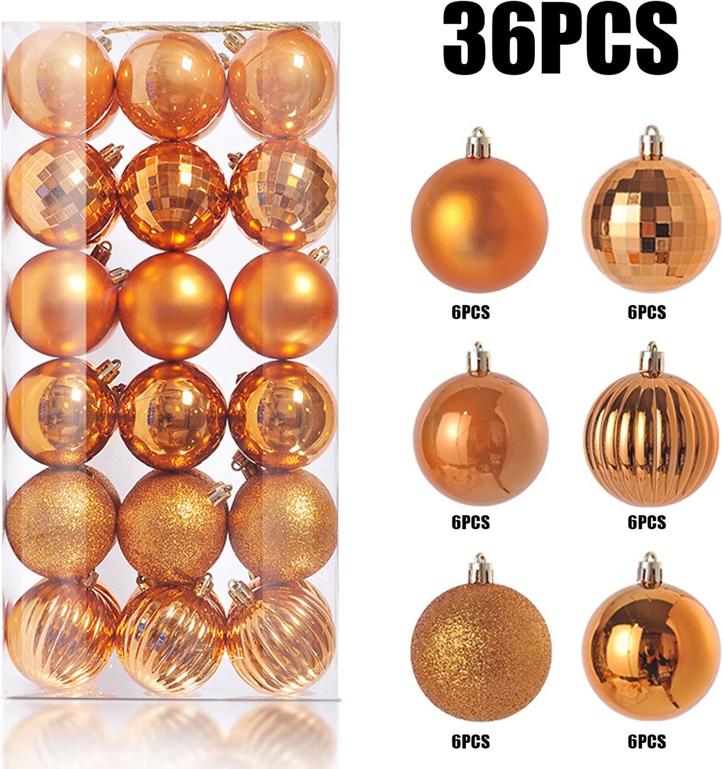 36 adornos de bola de Navidad