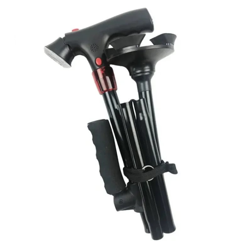 🔥HOT SALE- 49% OFF🎁 LED With alarm Walking Collapsible Telescopic Cane