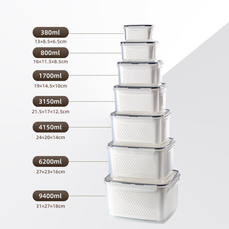Food Storage Containers for Refrigerator Organization(3-7 PCS)