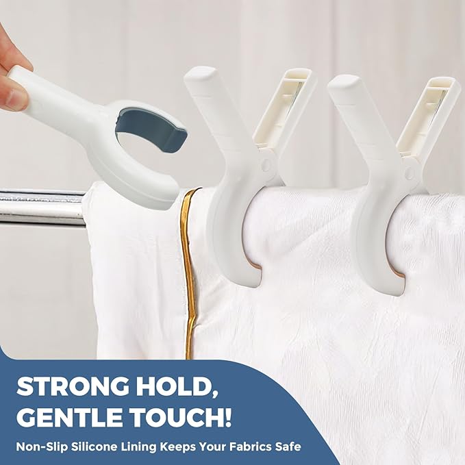 Extra-Large Beach Towel Clips – Secure Your Towels Anywhere!