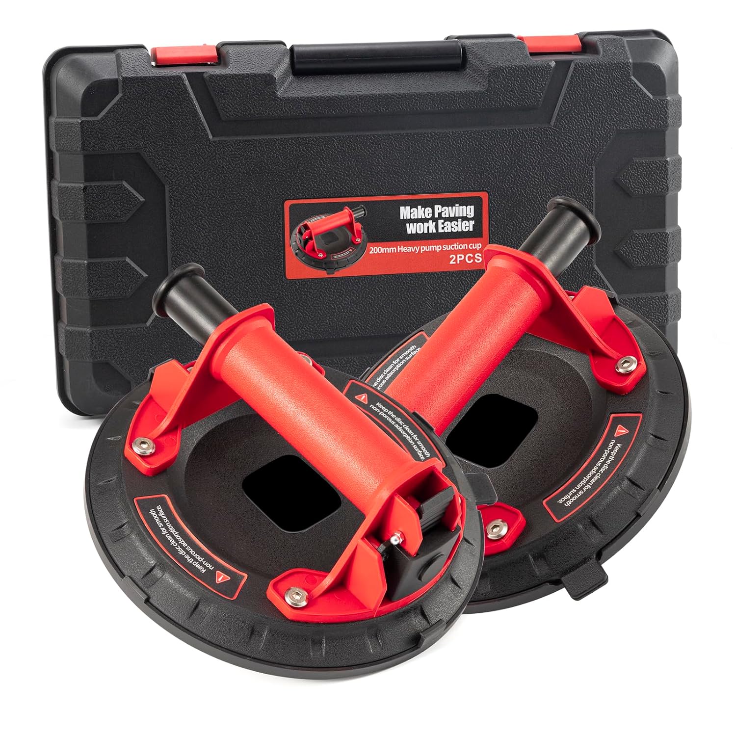 Heavy-Duty 20.5 cm Suction Cups for Glass, Tiles, and More – 132 kg Load Capacity, Perfect for Lifting and Moving Heavy Objects