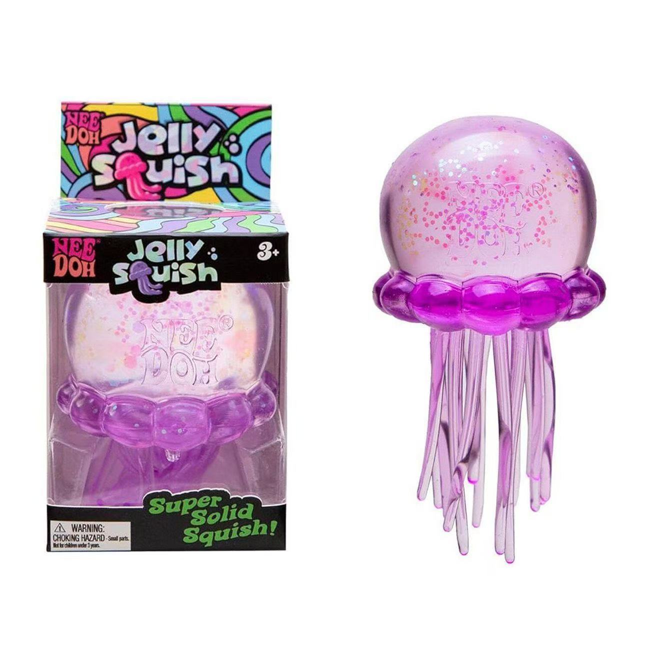 3-pack of elastic, squeezeable stress-relieving balls. Their cute, soft, jelly-like texture makes them fun and portable handheld squeeze toys
