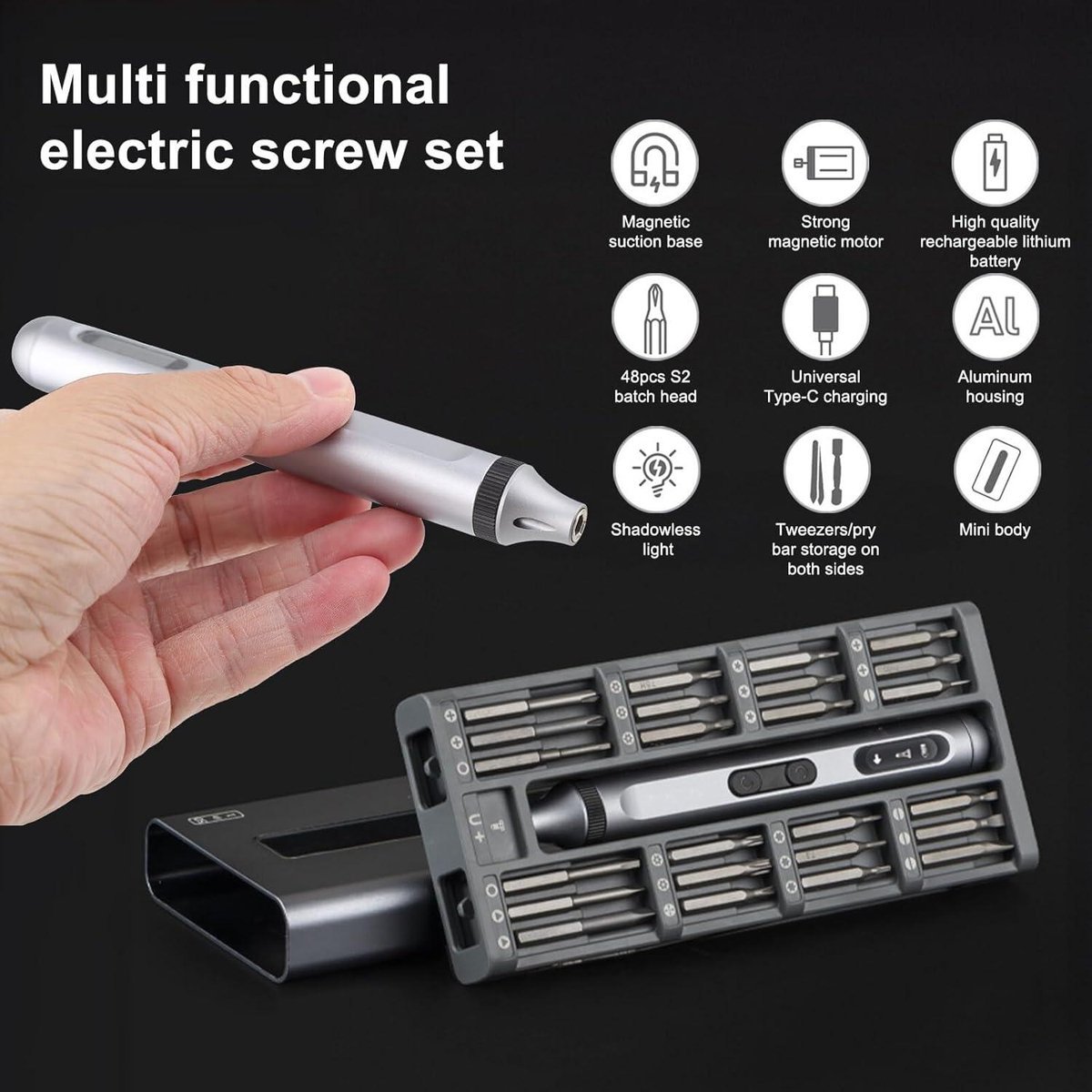 Precision Electric Screwdriver - 52 in 1