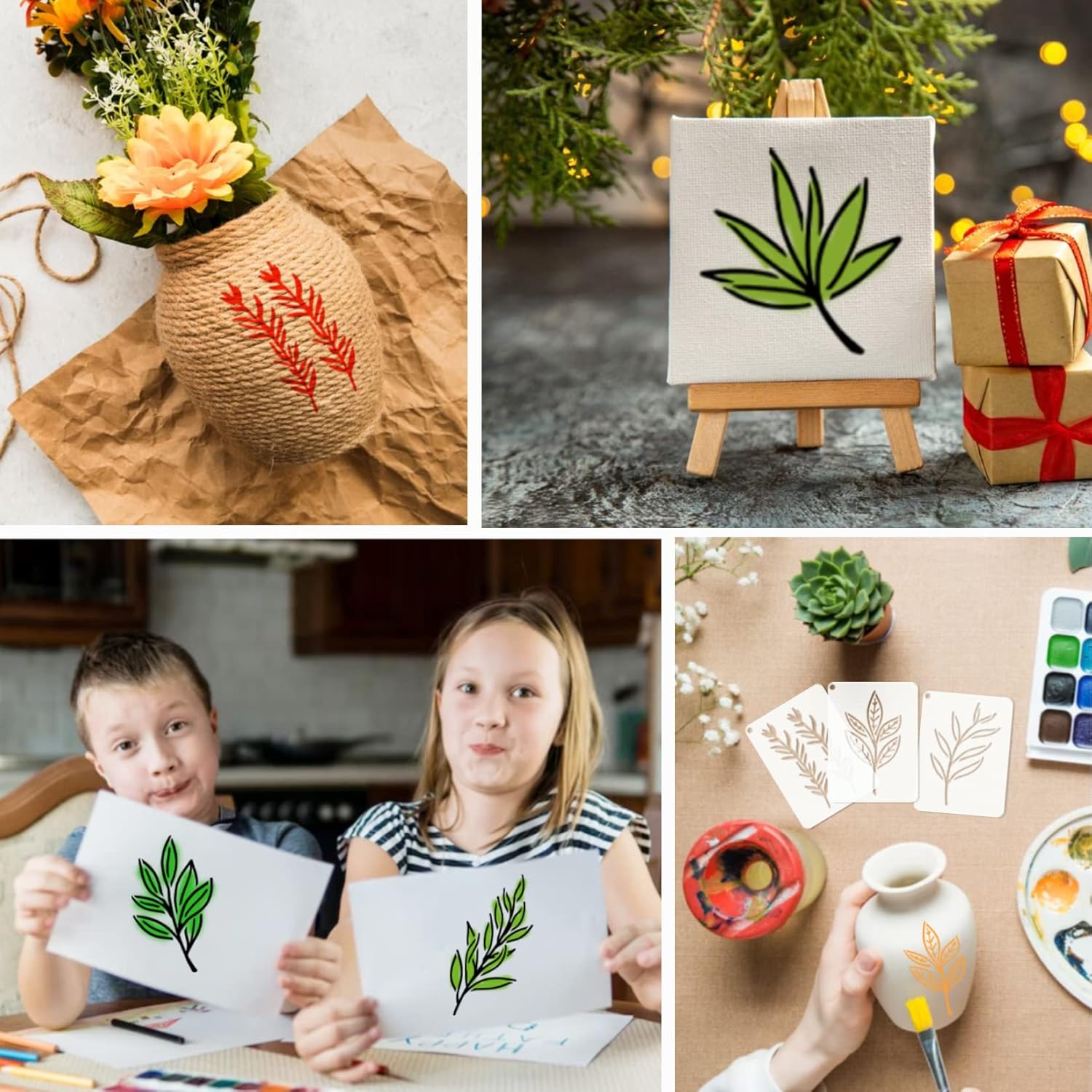 Leaf stencils for crafts