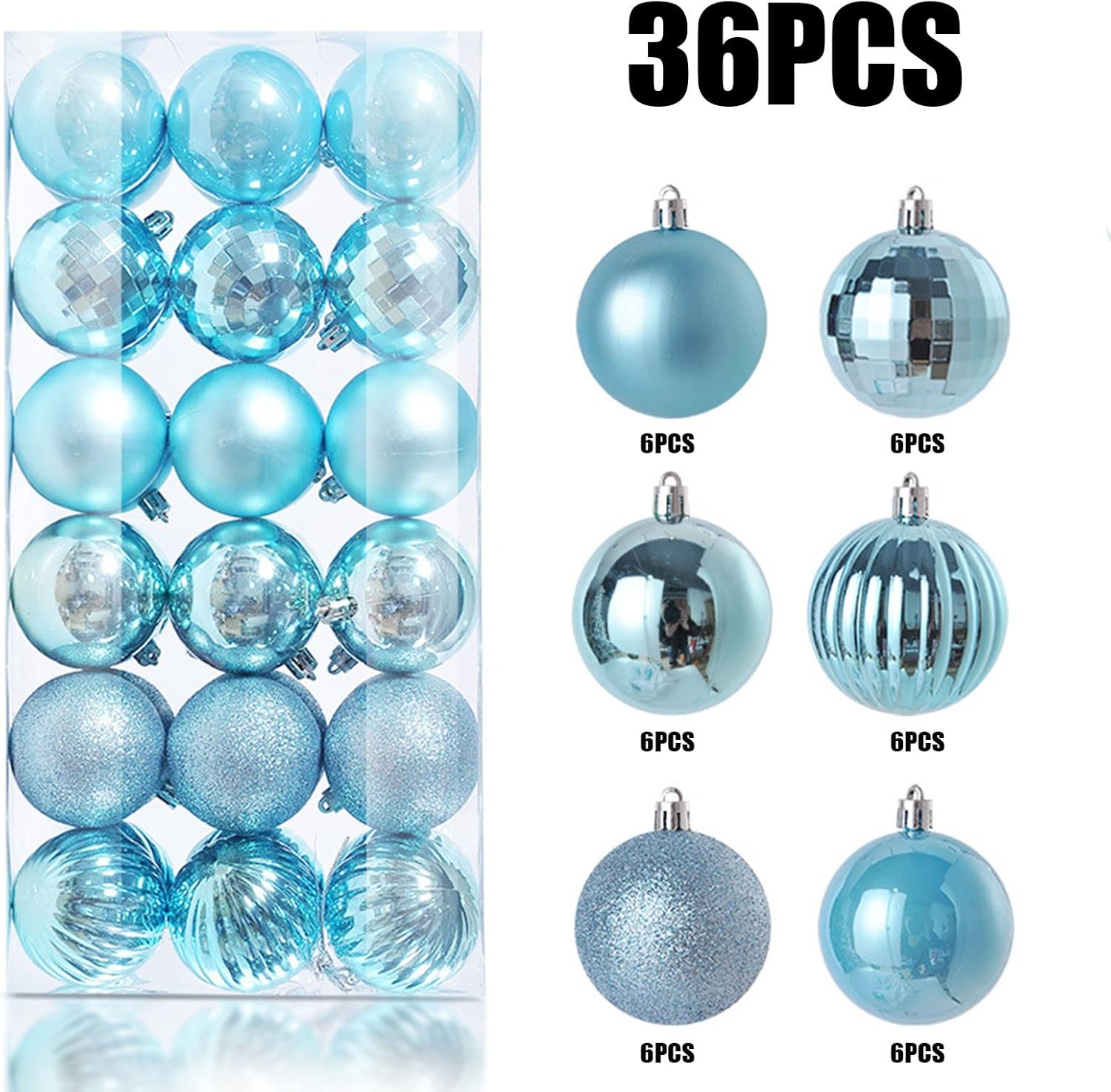 36 adornos de bola de Navidad
