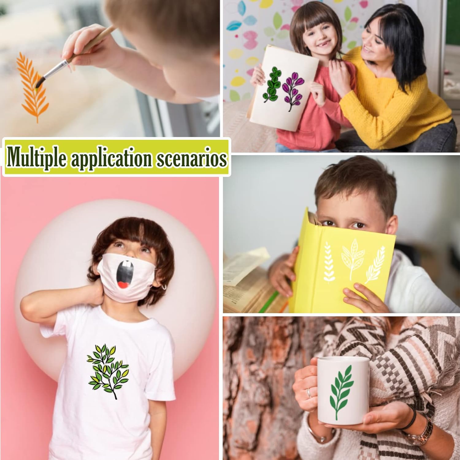 Leaf stencils for crafts