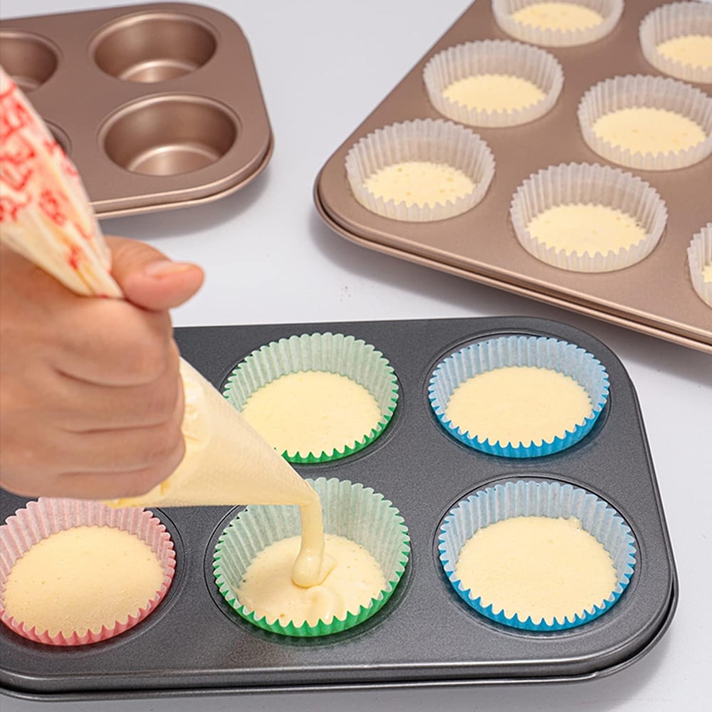 Non-Stick Baking Pans, Easy to Clean and Perfect for Making Jumbo Muffins,Cupcakes or Mini Cakes