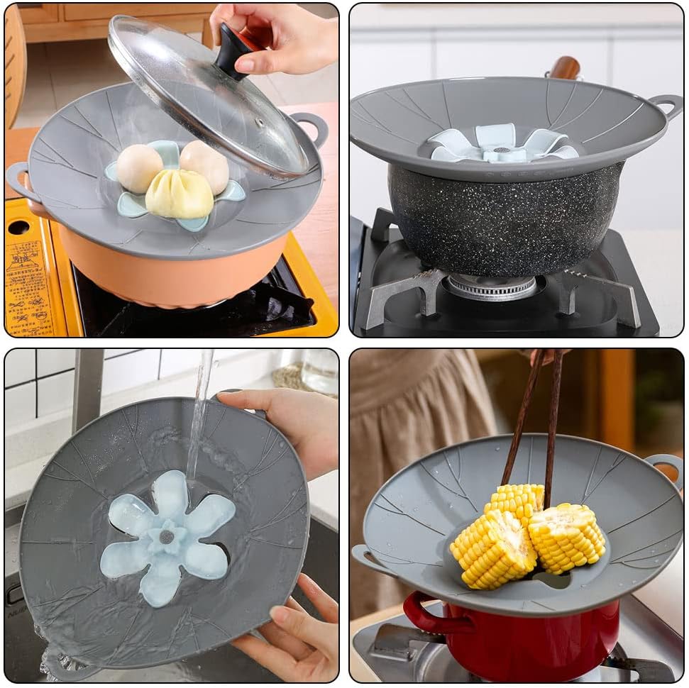 Anti-Overflow Silicone Lid for Pots and Pans
