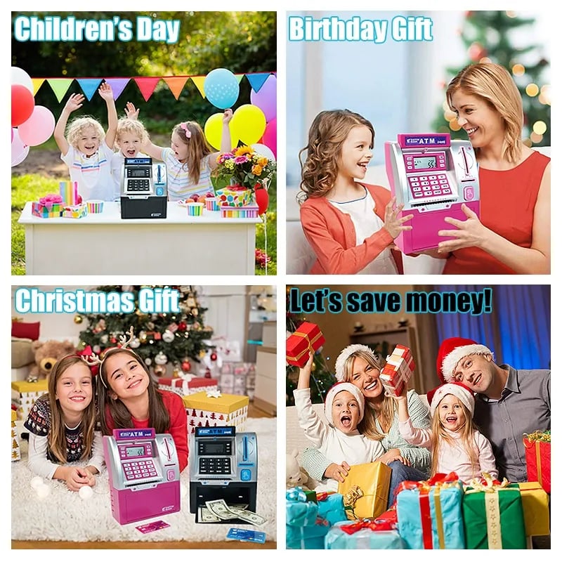 💰ATM Savings Bank for Real Money: The Ultimate Money Management Machine for Adults & Kids