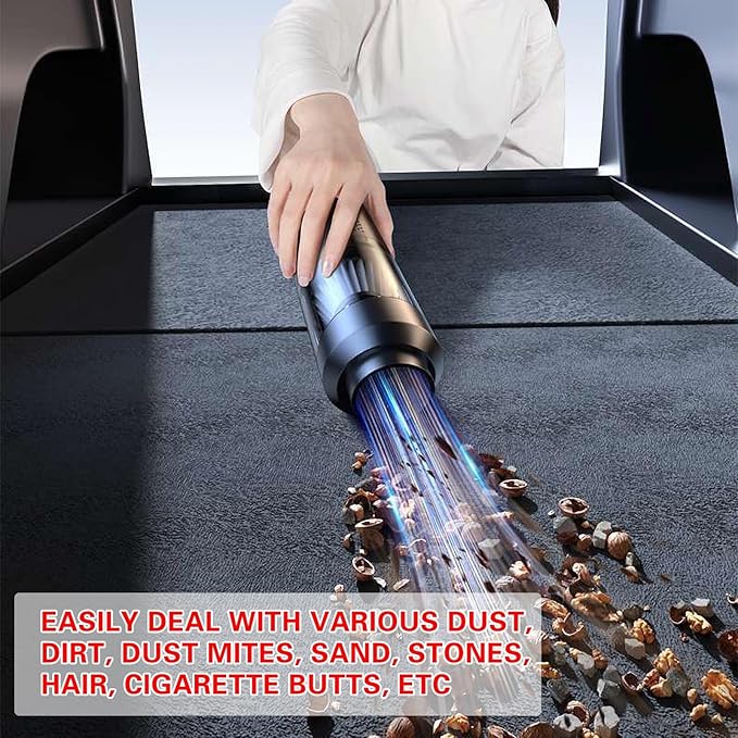 4-in-1 Multi-Function Car Vacuum Cleaner, Portable Air Pump, Wireless Vacuum & Mini Blower