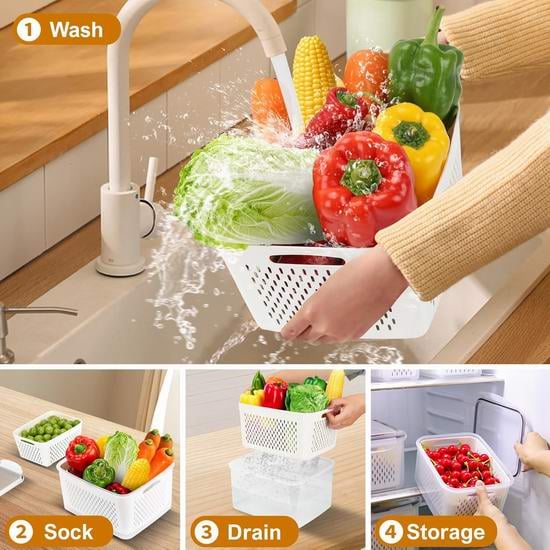 Food Storage Containers for Refrigerator Organization(3-7 PCS)