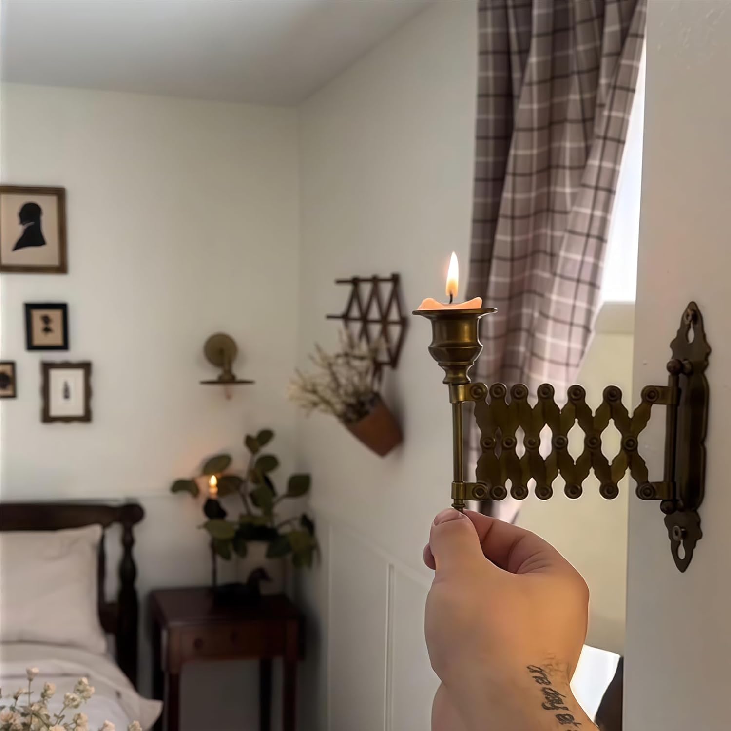 Extendable Vintage Taper Candle Holder