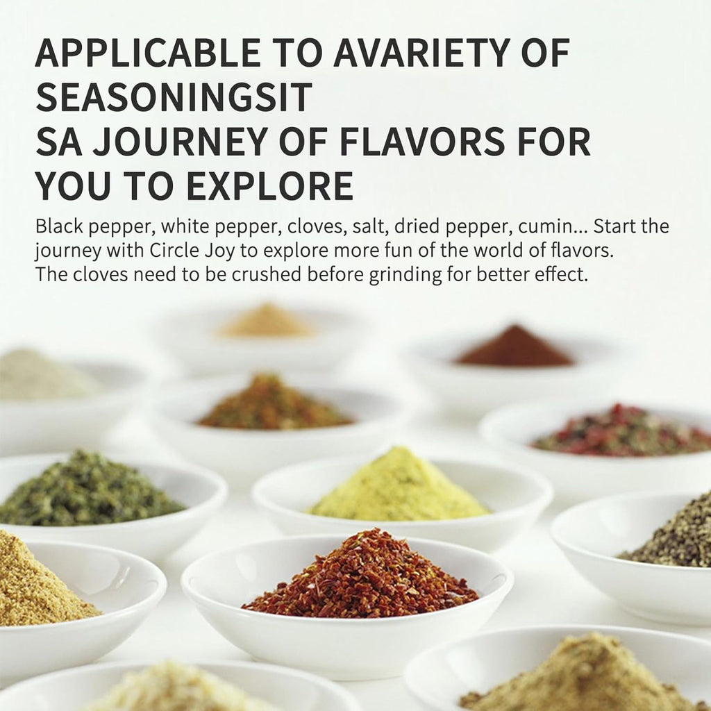 One-Touch Seasoning Masters: Electric Salt and Pepper Mill Set