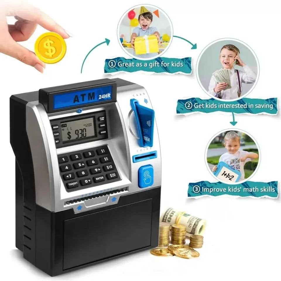 💰ATM Savings Bank for Real Money: The Ultimate Money Management Machine for Adults & Kids