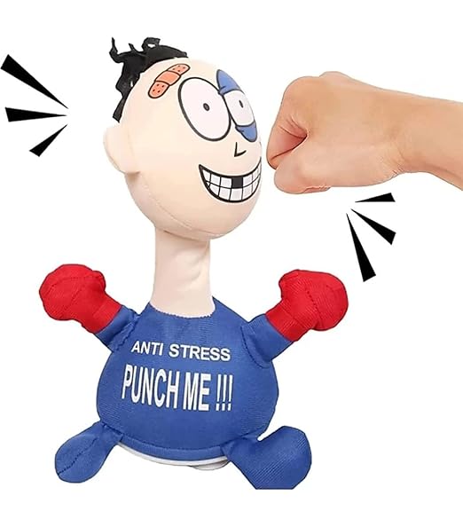 😜 Punch Me Screaming Doll – Creative Emotion Plush Toy for Stress Relief