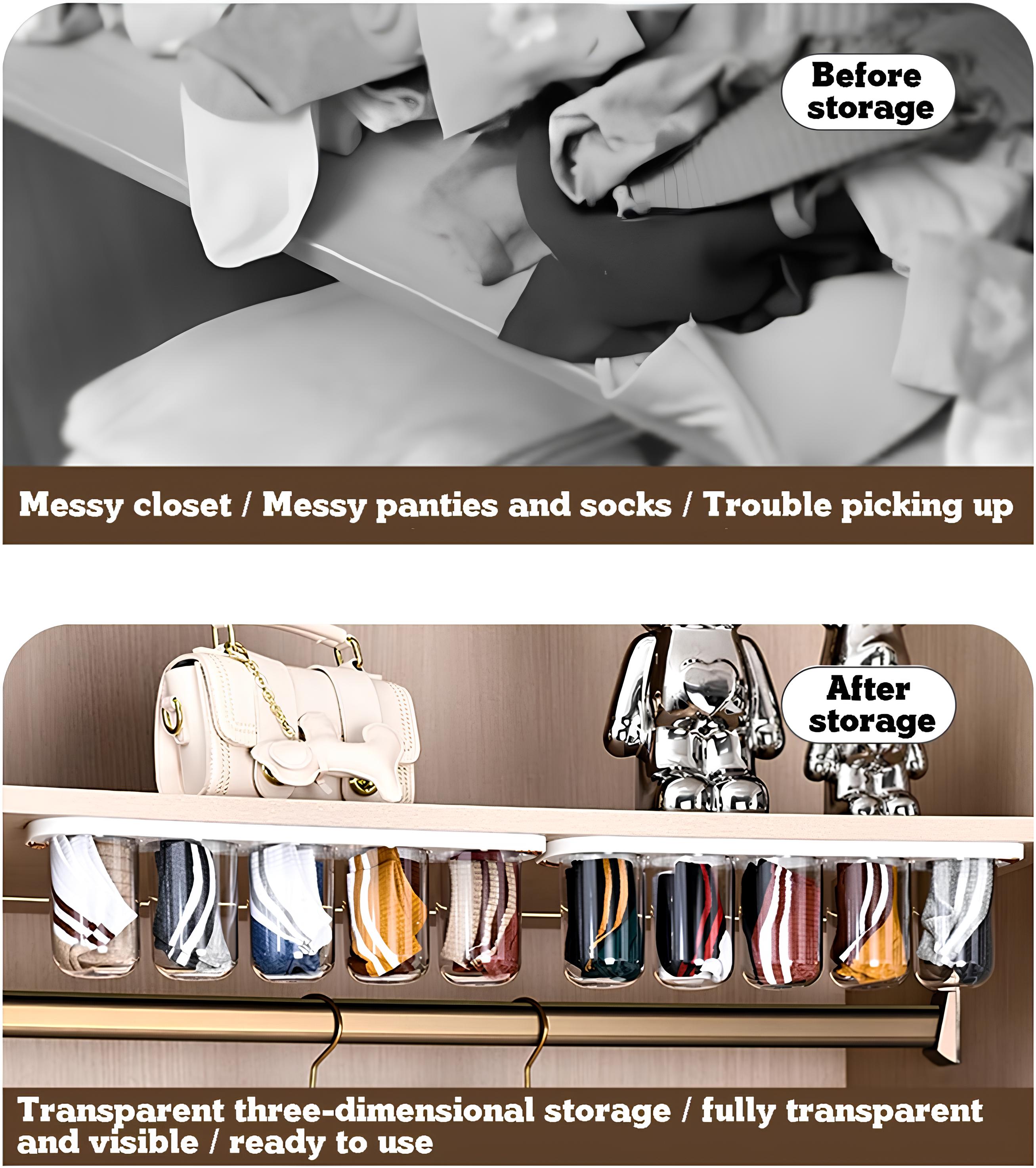 Underwear and socks storage