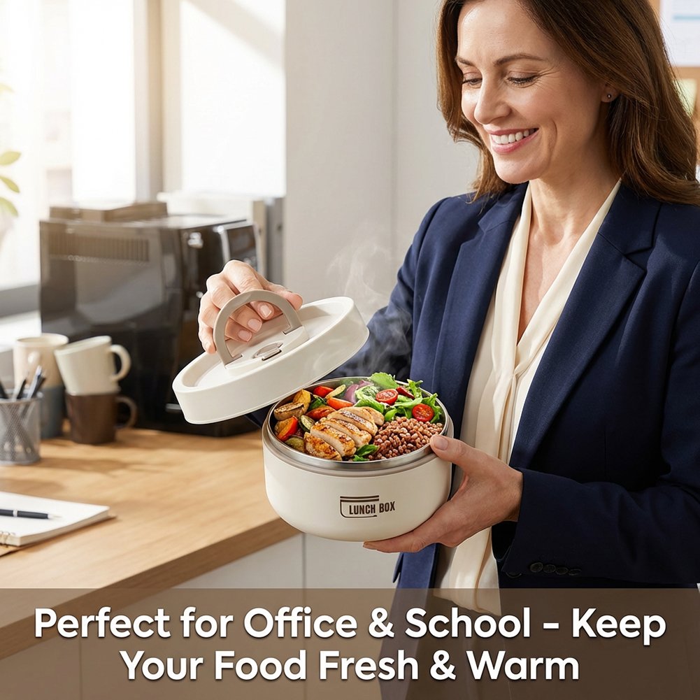 🥗 Stainless Steel Insulated Lunch Box