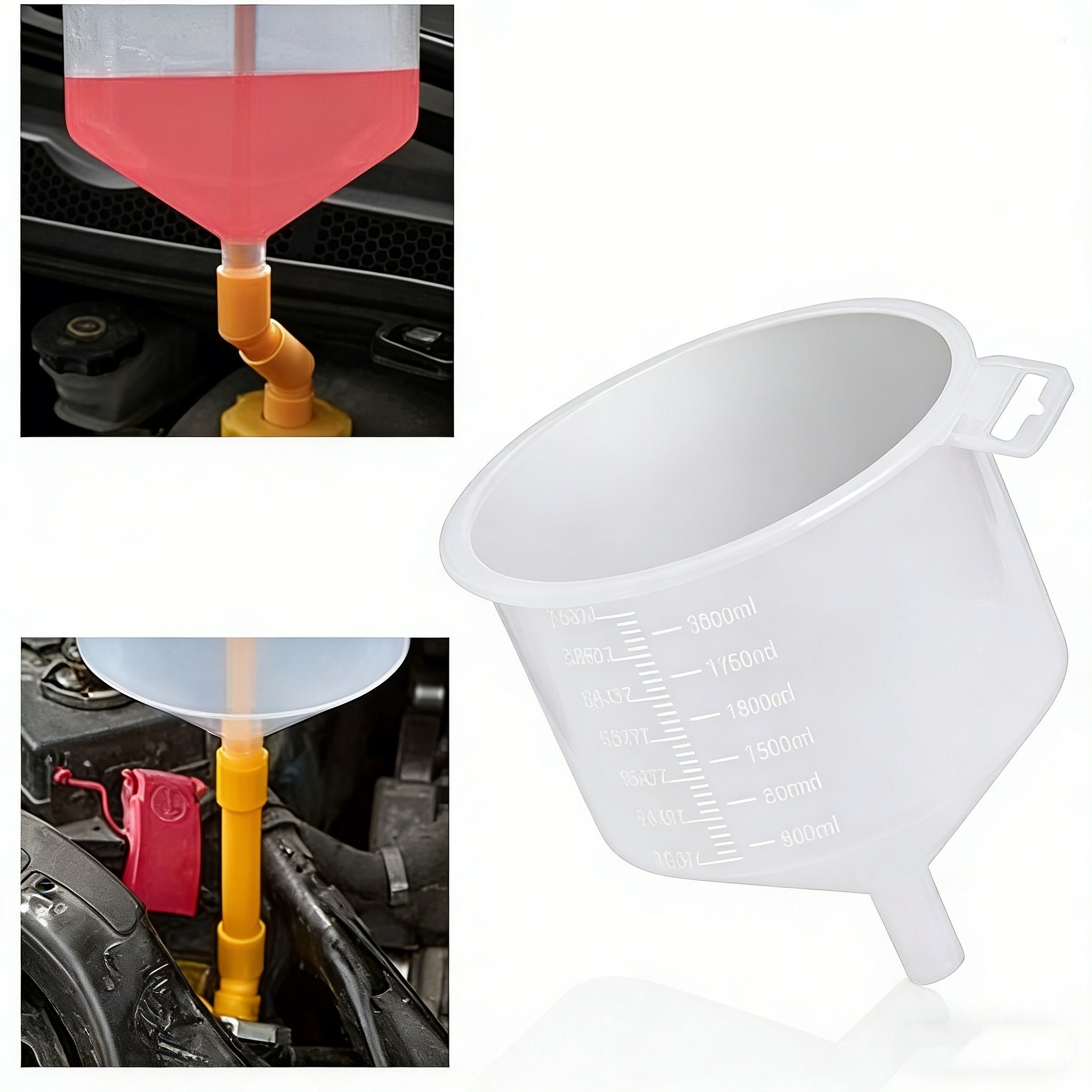 🚗12 PCS No-Spill Coolant Funnel Kit – Universal Radiator Filling Tool Set