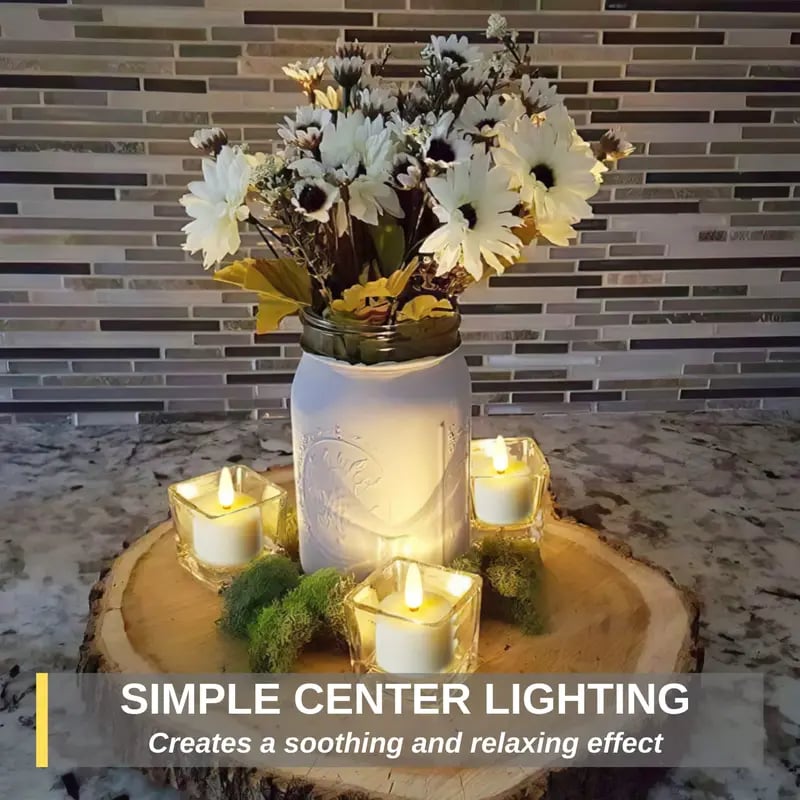 🔥 The Last Tea Lights You’ll Ever Need (6 Pack)— Rechargeable, Realistic & Remote-Controlled!