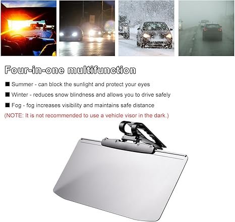 Anti-Glare Polarized Sun Visor Extender for Safe Driving