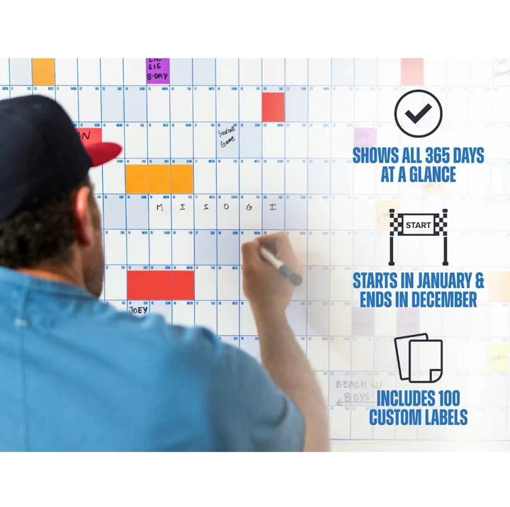 📅 Year-Round Wall Calendar – 2026 Dry Erase
