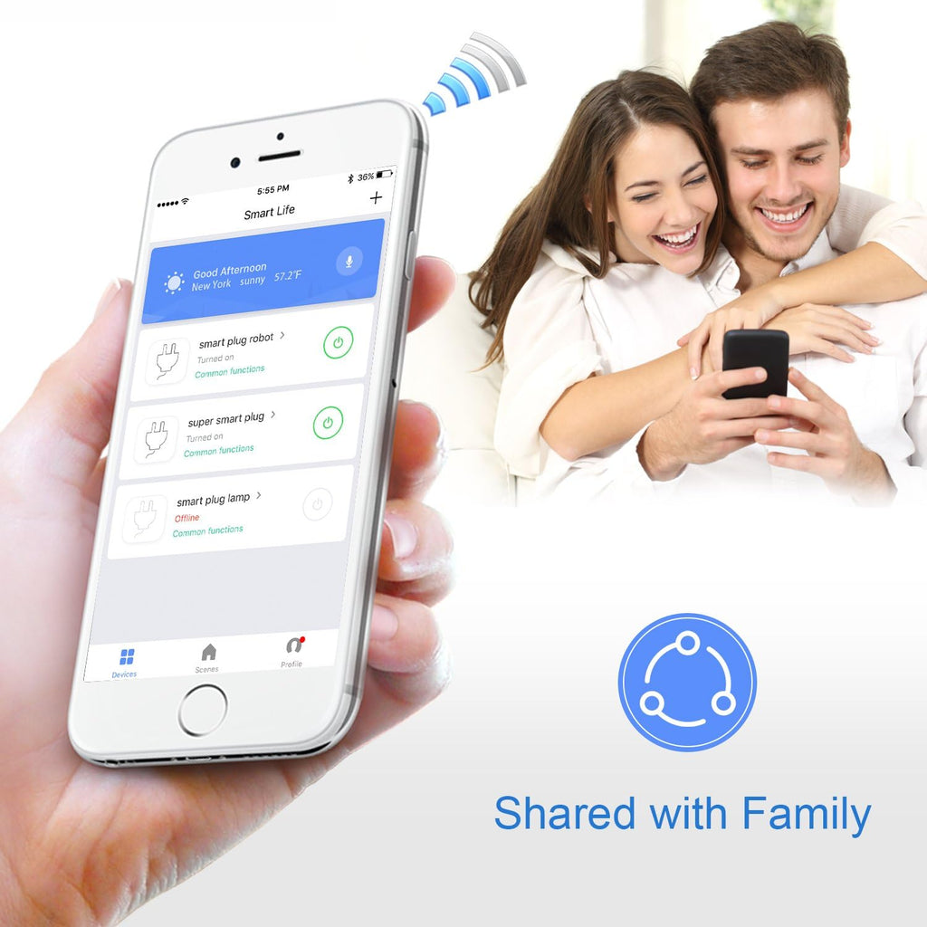 Wi-Fi Enabled Mini Smart Socket & Remote Control Outlet with Timing Function