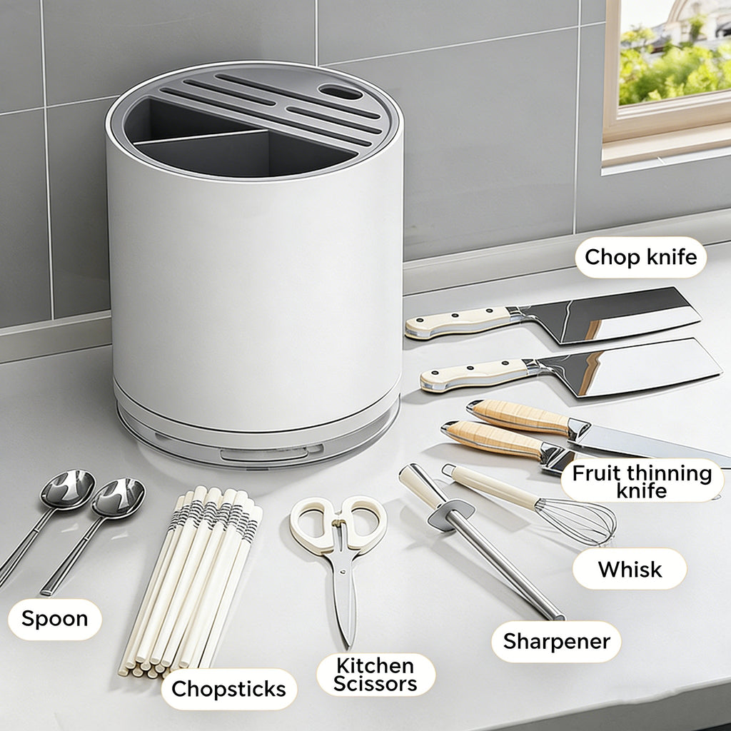 Slot Knife Organizer – Multi-Purpose Kitchen Storage Holder 🔪✨