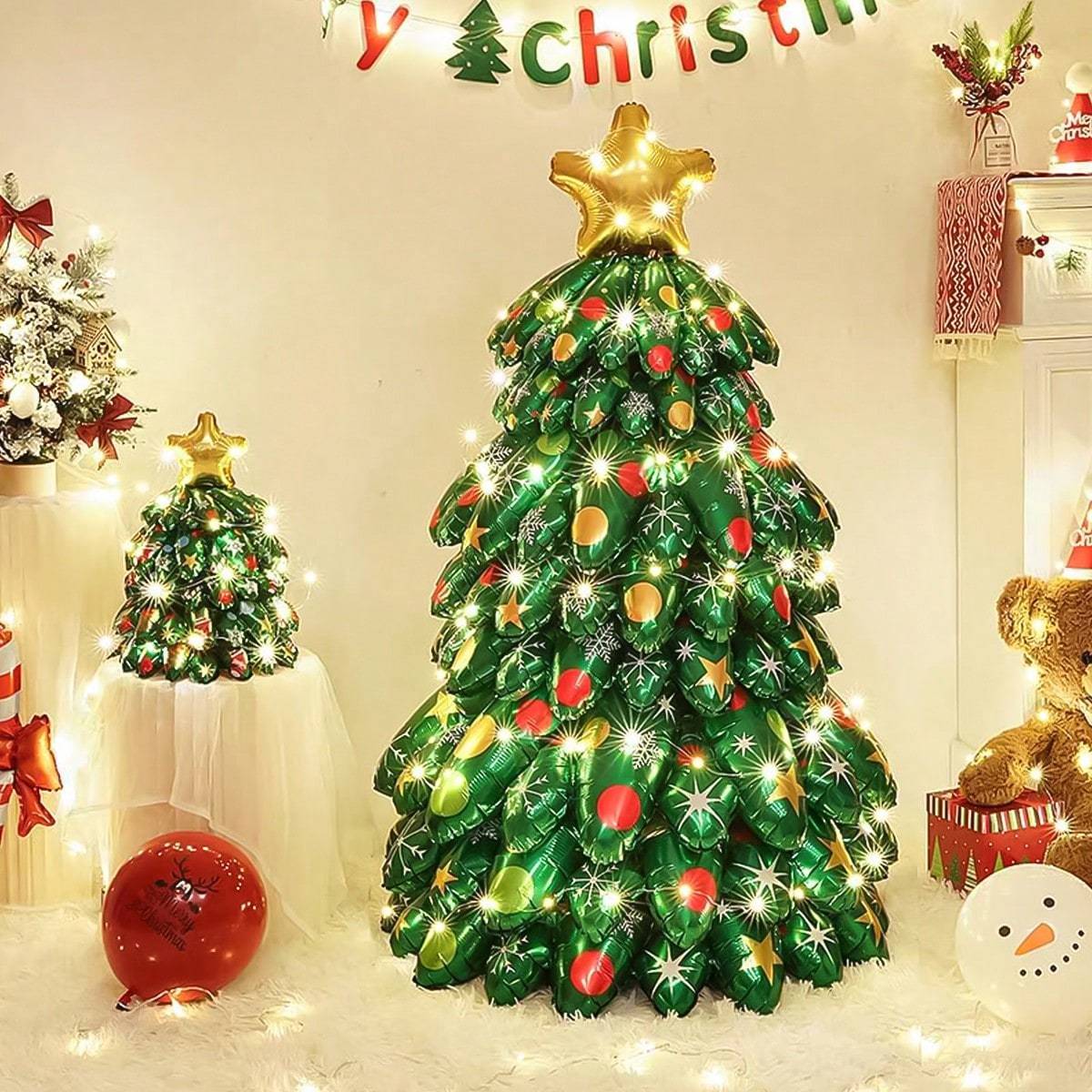 🎄4D Standing Large Christmas Tree Foil Balloon