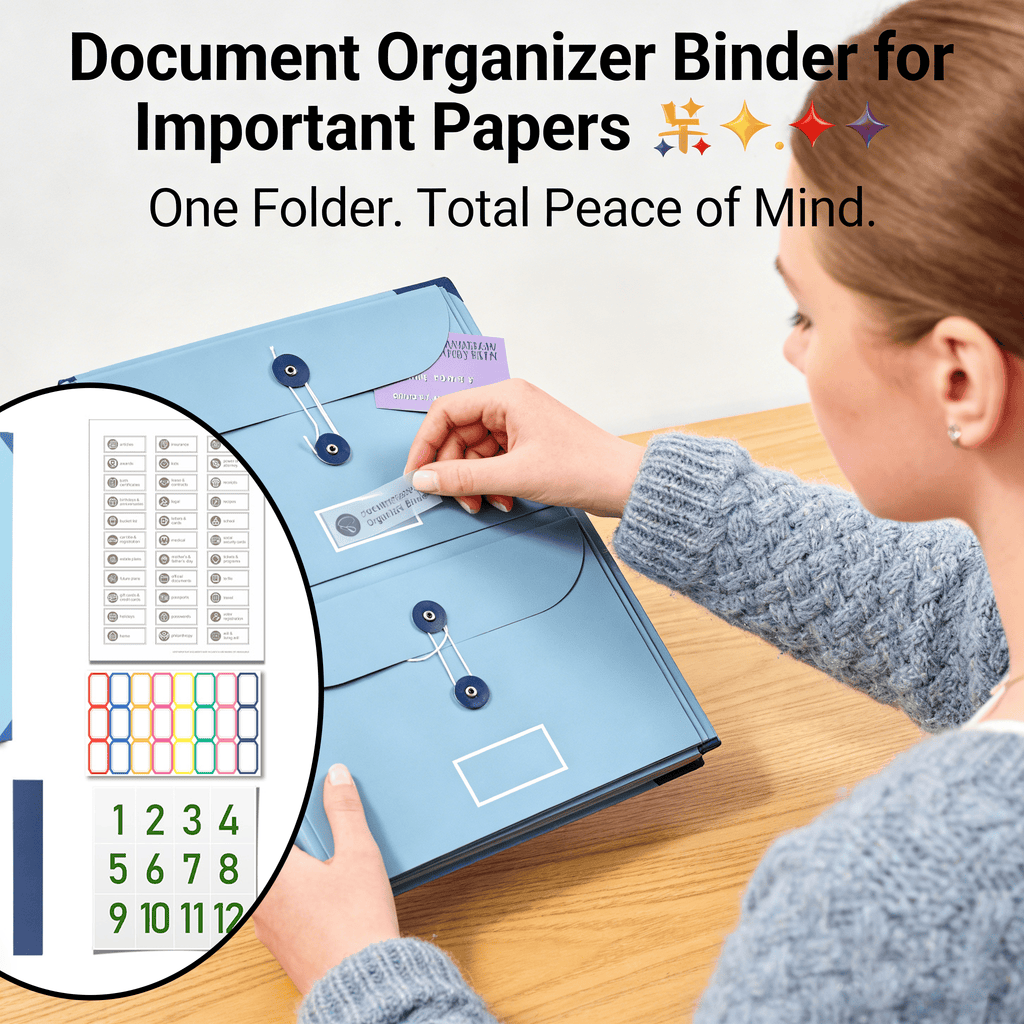 Document Organizer Binder for Important Papers 📁✨