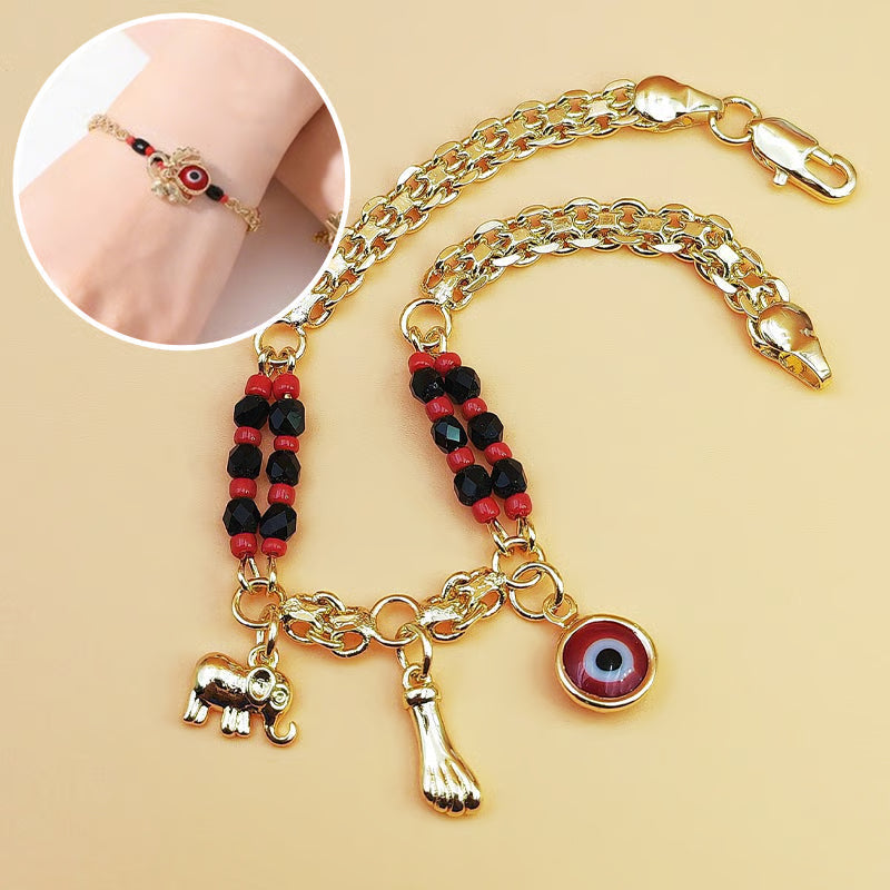 Devil's Eye Elephant Bracelet