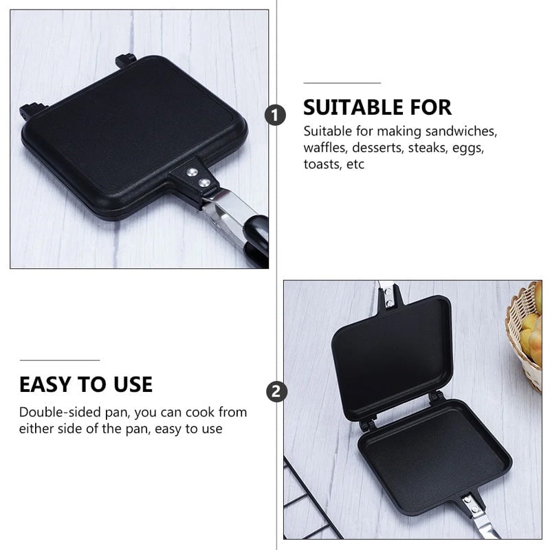 🥪Two Sided Sandwich Pan 🔥Last day for 49% off