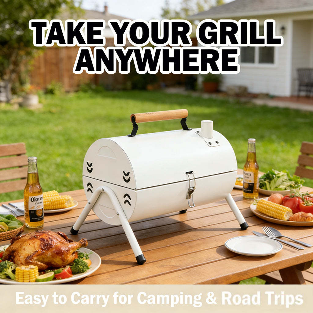 Portable Double-Sided Charcoal Grill – Compact, Sturdy, and Perfect for Grilling & Camping 🍖🔥