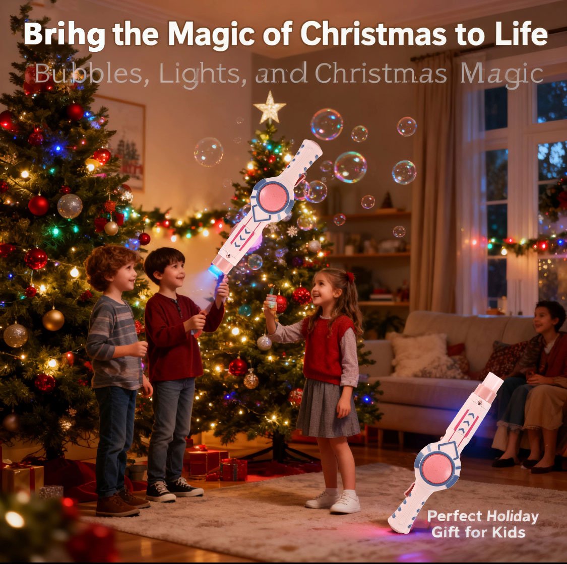 🎉 Magical Smoke Bubble Machine for Kids