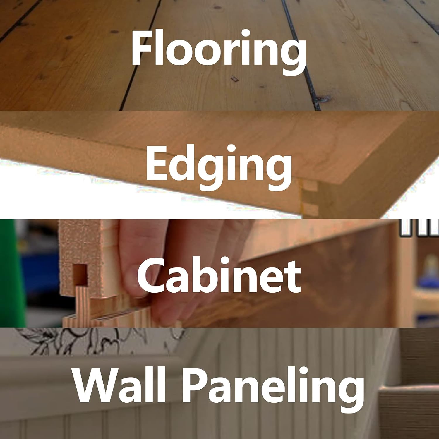 45 Degree Lock Miter Router Bit 3-Piece Set, for 1/2”, 3/4”, 1” Cutting Height, 1/2 Inch Shank.