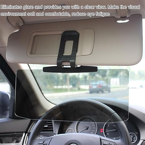 Anti-Glare Polarized Sun Visor Extender for Safe Driving