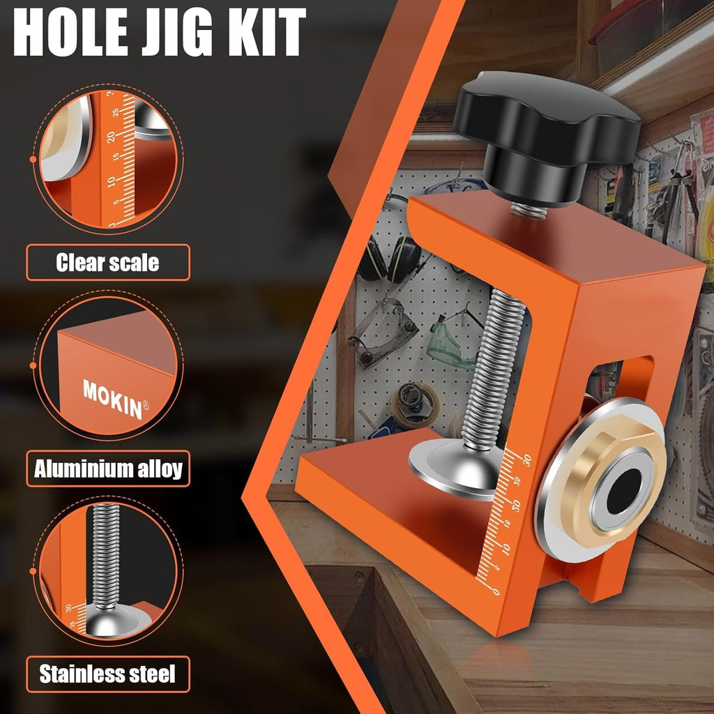 6/8/10mm Wooden Dowel Drilling Template Set