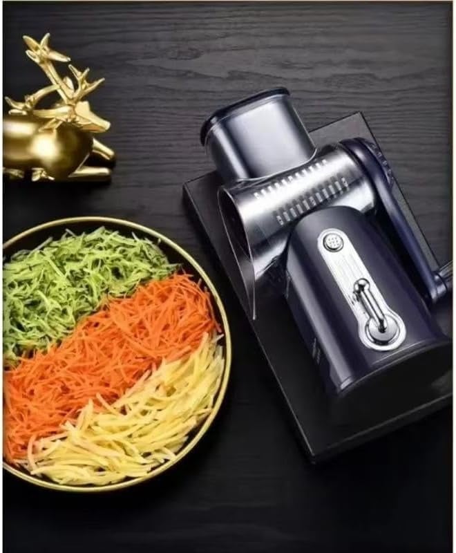 Manual Rotary Grater and Slicer – Your Ultimate Kitchen Helper 🧀🍅