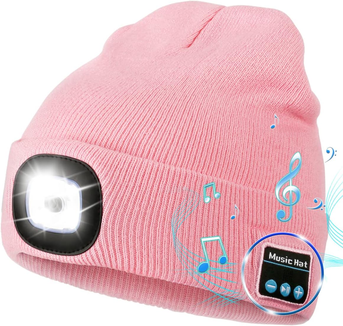 Unisex Bluetooth Beanie Hat with Light