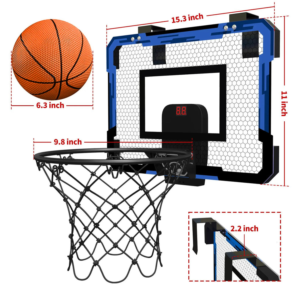Foldable Wall Mounted Basketball Hoop - Sports Toys for Boys and Girls