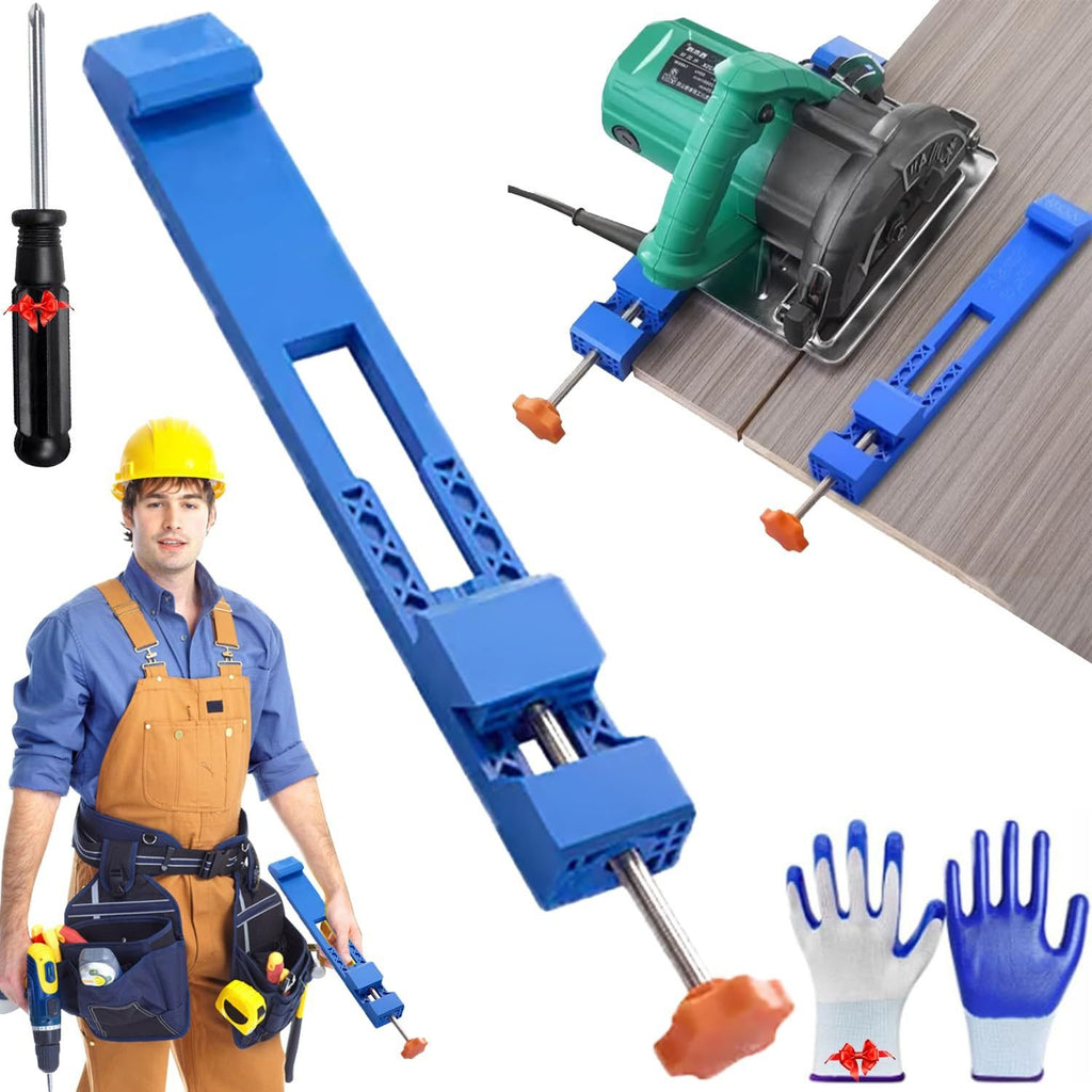 Adjustable base guide for cutting machines