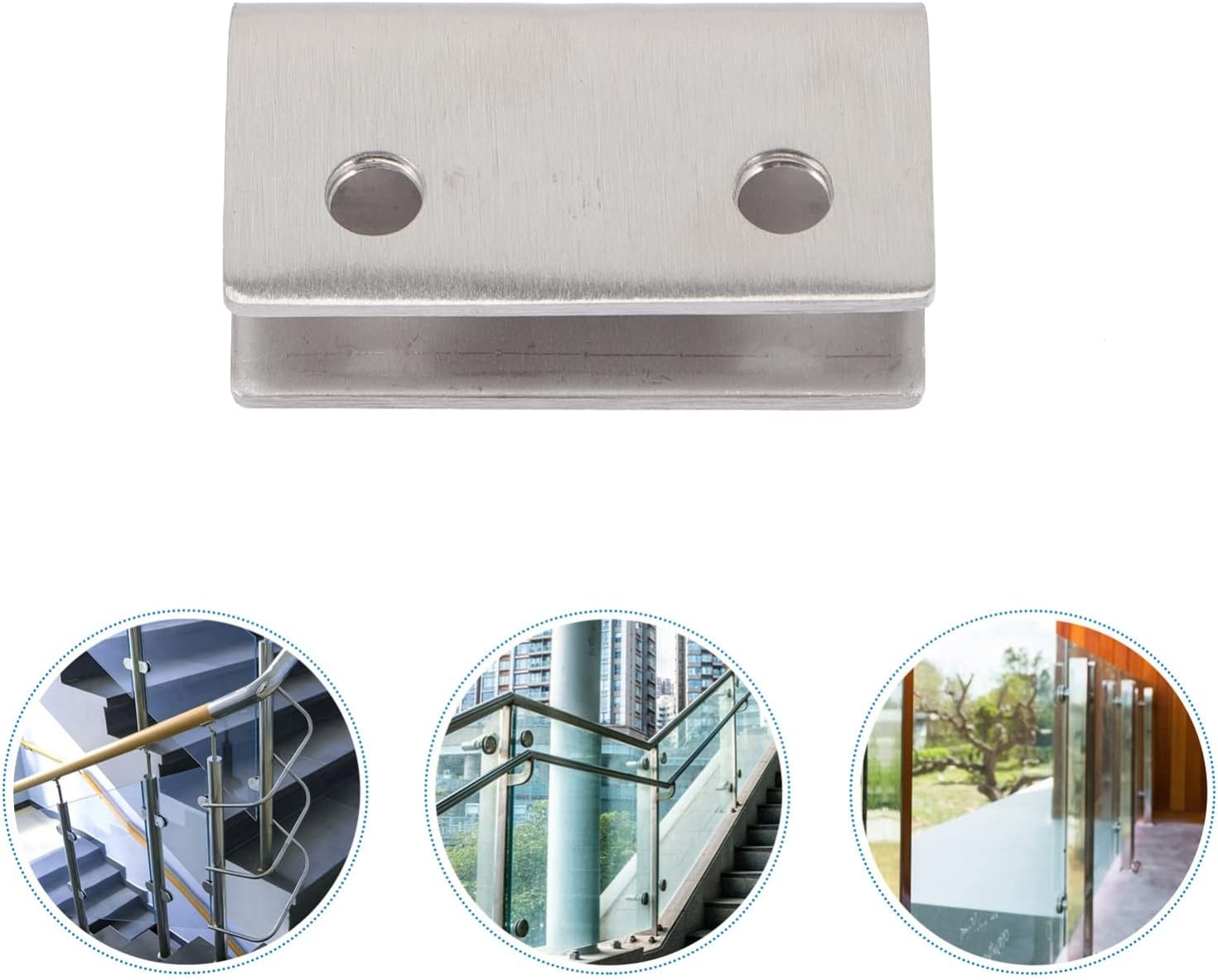 Glass Connector - Rimless Clip Holder