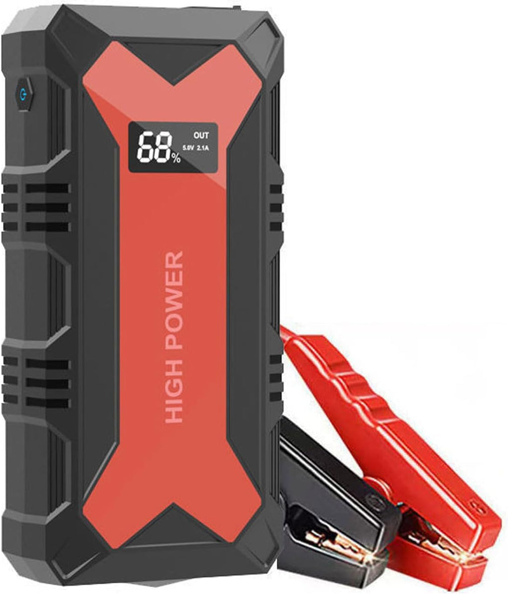 🔋 Car Battery Jump Starter – Portable Power Bank with USB Fast Charger & LED Flashlight 🚗